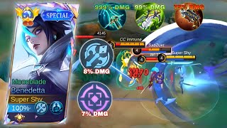 REASON WHY THIS BENEDETTA BUILD IN EXP LANE IS UNSTOPPABLE!! - BENEDETTA GAMEPLAY | MOBILE LEGENDS