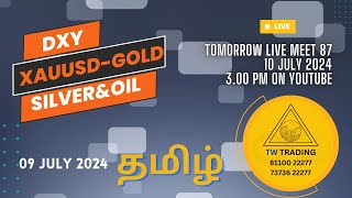 Fed Testimony | XAUUSD ANALYSIS TAMIL | 09 July 2024 #xauusd #goldforex #trade | TW Trading