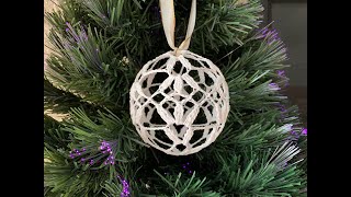 How to Crochet a Ball Ornament for a Christmas Tree - Tutorial #5