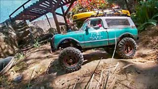 Chevrolet C10 Scx24 Rusty Adventure and crawling