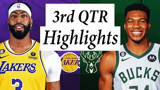 Milwaukee Bucks vs. Los Angeles Lakers Full Highlights 3rd QTR | Oct 15 | 2023 NBA Preseason