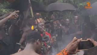 WOW A RICH  CULTURAL DISPLAYS AS AMOAMAN HENE PAYS HIS LAST RESPECT TO MUM AND UNCLE AT AMOAMAN