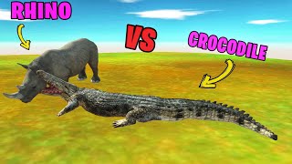 Rhino Vs Crocodile - Animal Revolt Battle Simulator