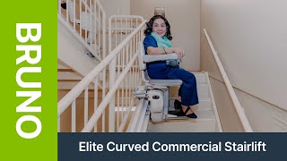 Bruno Elite Curved Commercial Stairlift