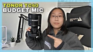 TONOR TC40 Budget USB Microphone Kit Review Unboxing and Test