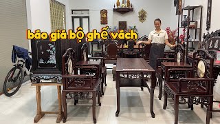 báo giá bộ vách tàu gỗ gụ mật