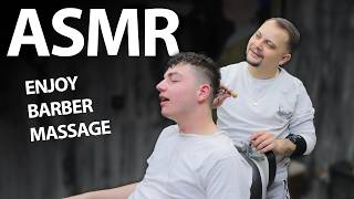 ASMR CLEAN RELIEF MASSAGE | Asmr Head Massage And Hair Play Massage In Barber Shop