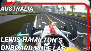 Lewis hamiltons takes pole in Australia | F1 2008 Australian Grand Prix | #assettocorsa