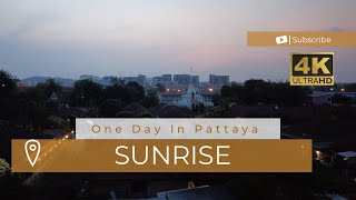 [4K] Sunrise in Chon Buri Province, Thailand (4k ULTRA HD 60 fps), Morning Sound, Relaxation, ASMR