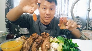 Eating Pork Curry With Anishi // Ao Naga Dish Pork With Anishi // Naga Mukbang