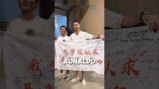 Cristiano Ronaldo's BIGGEST FAN Traveled 13,000 KM by Cycle?😱💙 #cristianoronaldo