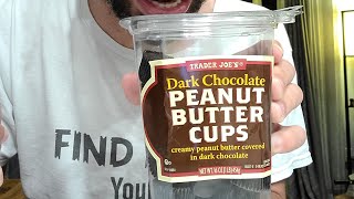 New! Trader Joe's Dark Chocolate Peanut Butter Cups #new #food #foodreview #viralvideos