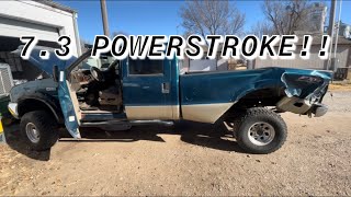 Wrecked Ford F-350 Super Duty w/ 7.3 Power Stroke!