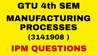 MP - IMP QUESTIONS | BE SEM -4 | GTU SUMMER 2022 EXAM #mechanicalengineering  #4thsemesterexam #gtu