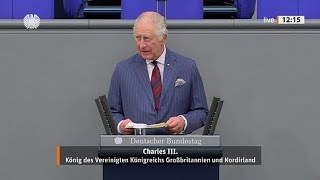 King Charles III. spricht im Deutschen Bundestag