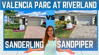 Sanderling vs Sandpiper Models in the NEW Valencia Parc at Riverland | Port St Lucie FL