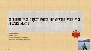 Selenium Page object model framework with Page Factory Part 4