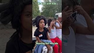 Mr East spotted at bent tree park with kids enjoying #hayride #mreastvlog #mreastshort #Mrbeast #usa