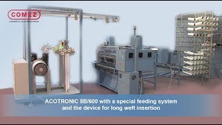 ACOTRONIC 8B/600, electronic crochet machine with special feeding system and DLT