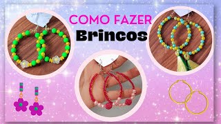 Brincos para usar na copa / tutorial / gastando pouco