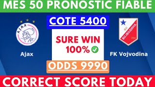 PRONOSTIC FOOT:MES PRONOSTIC FOOTBALL AUJOURD'HUI (football prediction ) CORRECT SCORE|SCORE EXACT