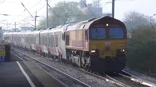 66002 drags new GA Stadlers 755414 & 755413 through Stowmarket on 5Q99: 18/04/2019