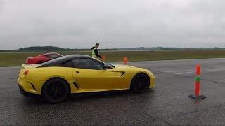 Ferrari 599 GTO Crusing on Highway "Denmark"