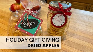 Easy Fall & Christmas Gift Idea - Giving Dried Apples!