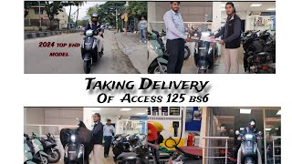 2024 Suzuki Access 125 Taking delivery of all new suzuki Access 125 Bs6 top end  Bluetooth addition