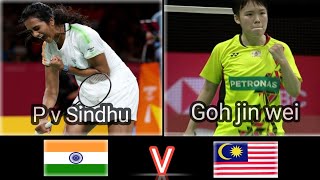 India v Malaysia Badminton Match PV Sindhu vs Goh jin Wei - Badminton Commonwealth Games