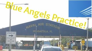 Pensacola Aviation Museum NAS and Blue Angels practice