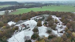 Etchinghill Rugeley Birds eye view of the first sign of winter