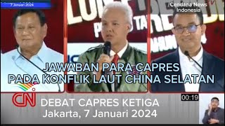 Konflik Laut China Selatan, Ini Jawaban Masing-Masing Capres