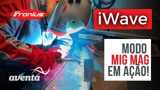 iWave 400 Fronius no modo MIG MAG - Multiprocesso AC DC