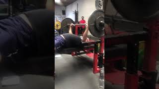 155lb x5 bench press