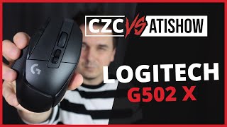 Herní údernice bez disko neonů | Logitech G502 X LIGHTSPEED | CZC vs Atishow