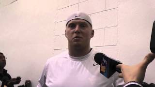 OL Pat Eger: Post Workout Interview at WVU's Pro Day