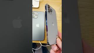 iPhone13 Pro vs iPhone 12pro сравнение синего цвета. Как изменился синий в айфон 13 про за год.