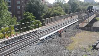 WMATA Rehab Breda & Kawasaki 7000-Series at Braddock Road Station