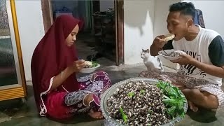 Suasana Malam hari Di Desa, Memasak Nasi Goreng Tiwul Untuk Makan Malam Bersama