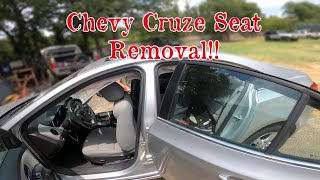 2013-2016 Chevrolet Cruze: How To Remove Front Seat!!