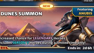 Empires and Puzzles Season 5 pulls feat Anubis 38x 😂😂😂