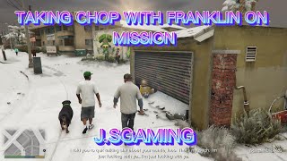 Taking Chop on a Mission in Snow: GTA V Adventures with J.SGaming