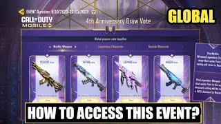 *NEW* How To Access Codm 4th Anniversary Draw Vote Event In Global Version | Season 9