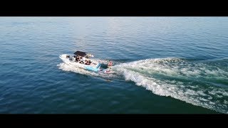 Wakeboarding/-surfing on lake Biel filmed with DJI Mavic Pro