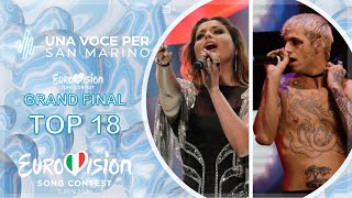 Una Voce Per San Marino 2022 Top 18 Grand Final | Eurovision 2022 San Marino 🇸🇲