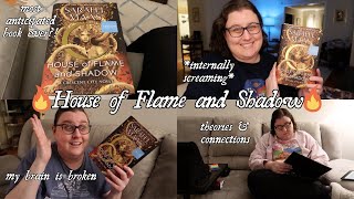 House of Flame and Shadow reading vlog *all the spoilers* 🔥🌙✨