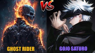 GOJO VS GHOST RIDER // WHO IS STRONGER ? AND WHO WILL WIN ??