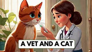 A Day in the Life of a Compassionate Veterinarian and a Playful Cat #mqimproveyourenglish