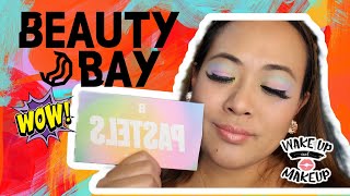 Beauty Bay Pastels palette Eyeshadow Tutorial| colorful look| ysay dale